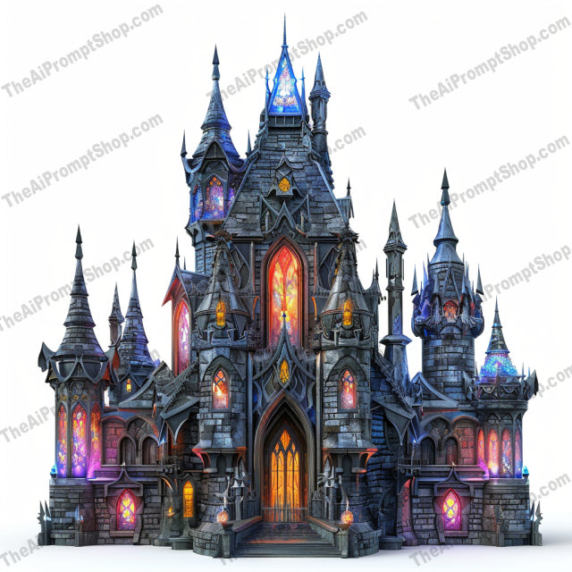 Gothic Fantasy Architectural Illustrations AI MidJourney Image Prompt, 9153 Fantasy, midjourney, Gothic, Fantasy, Castle, Architecture, Mystical, Ornate, Detailed, Dark Fantasy, Illustration, Building, Structure, Gothic Architecture, Historic, Fantasy World, Magical, Enchanted, Spooky, Fairytale, Gothic Castle, Art, Midjourney, Ai, Ai Image Prompt, Image Prompt, Prompt