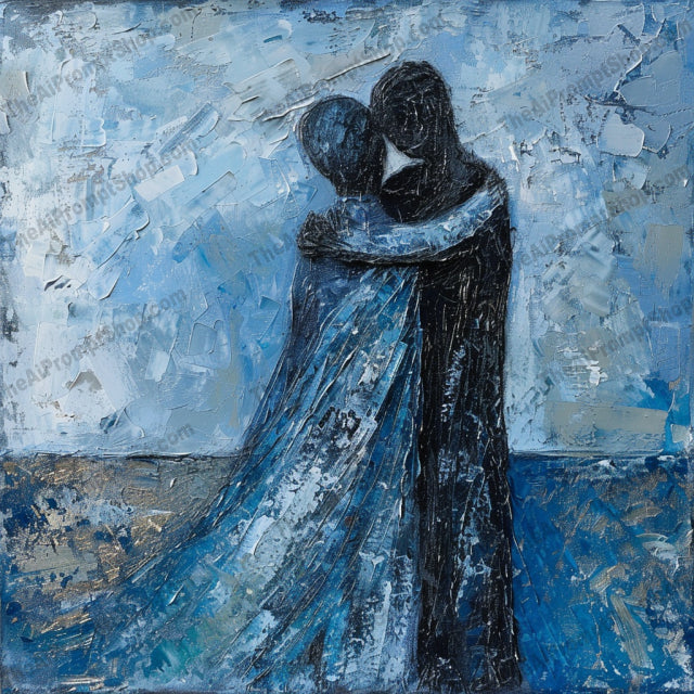 Abstract Couple Artwork AI MidJourney Image Prompt, 8305abstract art, abstract composition, abstract love, Ai, Ai Image Prompt, art collection, art styles, artistic depiction, colorful artwork, couple in love, creative painting, emotional art, expressive brushstrokes, fine art, Image Prompt, Landscapes & Paintings, midjourney, modern art, Prompt, romance, romantic couple, romantic settings, textural elements, textured painting, vibrant colors, vivid colors