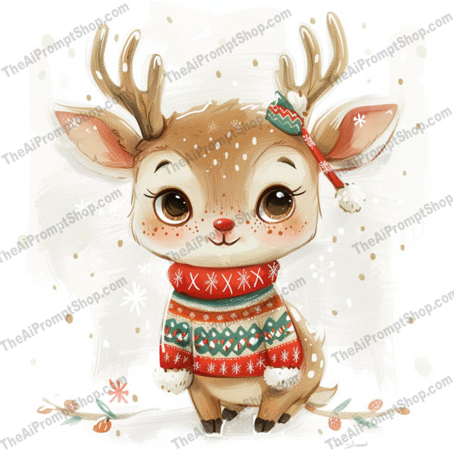 Cute Holiday Characters AI MidJourney Image Prompt, 8825 Animation & Cartoons, midjourney, holiday, Christmas, cute, festive, illustration, character, gingerbread, penguin, deer, snow, winter, holiday season, Christmas decoration, adorable, whimsical, cozy, holiday spirit, cartoon, art, Christmas card, Midjourney, Ai, Ai Image Prompt, Image Prompt, Prompt