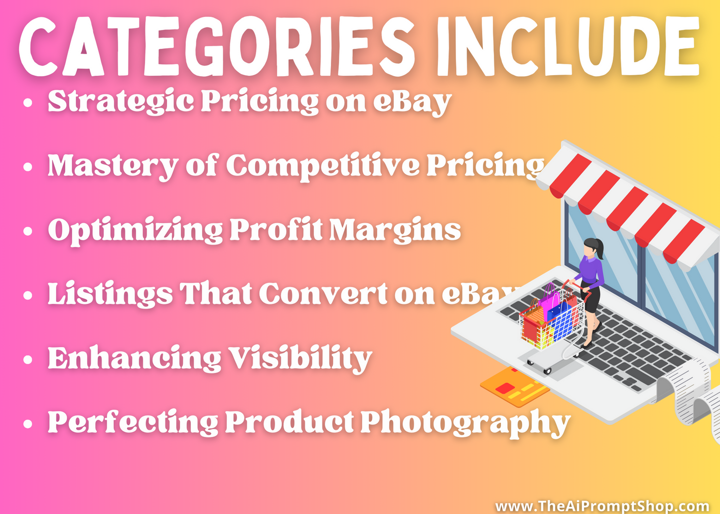 ChatGPT Prompts for eBay Success | 115 Topics | Build & Boost Your eBay Business | Instant Digital Downloadai, ai prompts, chat gpt, chat gpt prompts, Chat gpt tool, chatgpt, Chatgpt prompts, Chatgpt tool