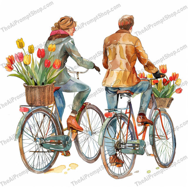 Romantic Couple Illustrations AI MidJourney Image Prompt, 9063 Portraits & People, midjourney, Romance, Couple, Love, Affection, Romantic Scenes, Couples in Winter, Couples Biking, Dancing Couple, Coffee Date, Watercolor, Illustration, Art, Warmth, Tender Moments, Flowers, Bicycles, Winter Clothing, Red Dress, Evening Wear, Cafe, Midjourney, Ai, Ai Image Prompt, Image Prompt, Prompt