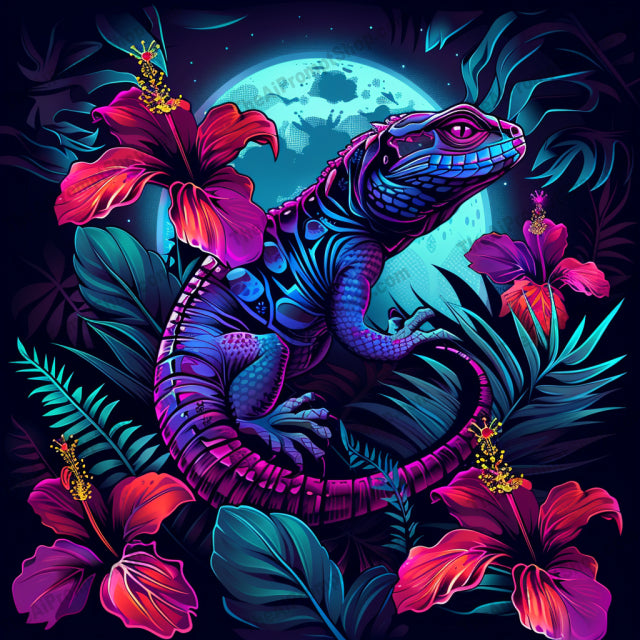 Neon Nature AI MidJourney Image Prompt, 9083 Animals, midjourney, neon, nature, bird, butterfly, lizard, tree, flowers, glow, colorful, vibrant, illustration, art, design, celestial, fantasy, flora, fauna, night, jungle, exotic, Midjourney, Ai, Ai Image Prompt, Image Prompt, Prompt