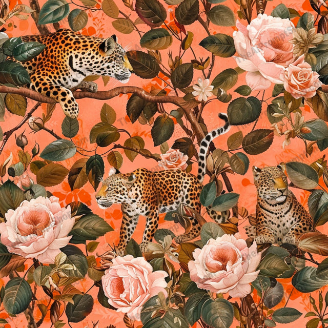 AI MidJourney Image Prompt, Wild Elegance Canvas", 4766