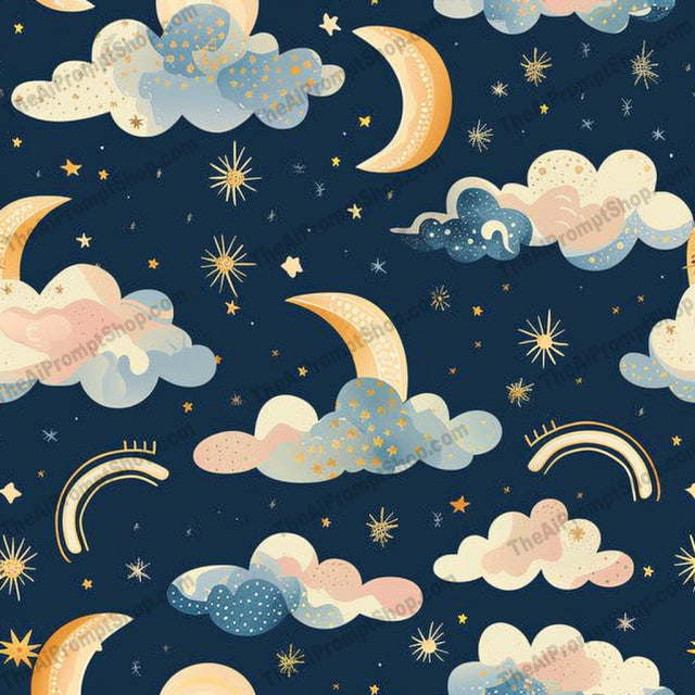 Whimsical Night Sky AI MidJourney Image Prompt, 9003 Landscapes & Paintings, midjourney, night sky, clouds, stars, moon, planets, celestial, whimsical, dreamy, ethereal, mystical, serene, galaxy, universe, space, heavens, nighttime, peaceful, fantasy, cosmos, starry sky, Midjourney, Ai, Ai Image Prompt, Image Prompt, Prompt