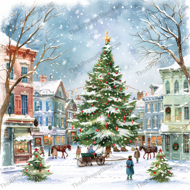 Winter Wonderland Illustrations AI MidJourney Image Prompt, 9053 Holidays, midjourney, winter, wonderland, illustration, snowy, landscape, holiday, festive, cottage, castle, scenery, magic, charm, cheer, serene, cozy, grand, whimsical, seasonal, Christmas, art, Midjourney, Ai, Ai Image Prompt, Image Prompt, Prompt