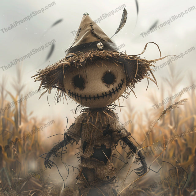 Whimsical Creepy Characters AI MidJourney Image Prompt, 9193 Scary & Horror, midjourney, whimsical, creepy, dark fantasy, eerie, charming, spooky, illustrations, characters, nightmare, artistic, black cat, rag doll, scarecrow, moonlit, candles, autumn leaves, enchanted, handmade, halloween, children's book, oddities, fantastical, surreal, Midjourney, Ai, Ai Image Prompt, Image Prompt, Prompt