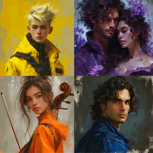 Tapestry of Emotion AI MidJourney Image Prompt, Character Art, 4247