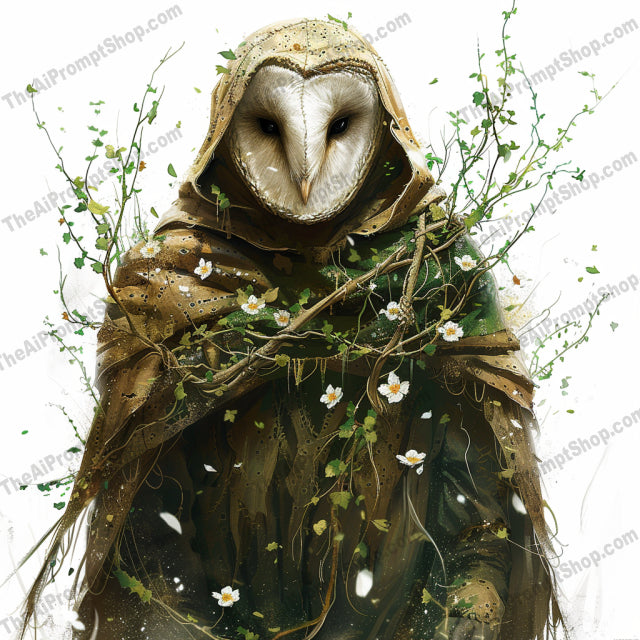 Mystic Owls in Enchanted Forest AI MidJourney Image Prompt, 9191 Animals, midjourney, Mystic, Owl, Enchanted Forest, Character Art, Magical, Mystical, Regal Attire, Aura, Nature, Mystery, Wonder, Fantasy, Illustration, Animals, Majestic, Fantasy Art, Avian Characters, Ethereal, Adventure, Epic, Midjourney, Ai, Ai Image Prompt, Image Prompt, Prompt