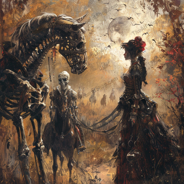 AI MidJourney Image Prompt, Apocalyptic Riders, 4854