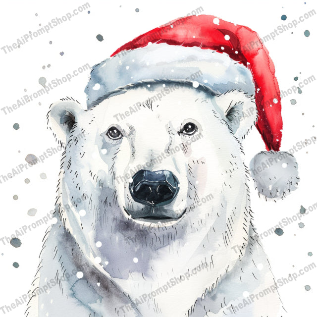 Winter Holiday Animal Illustration AI MidJourney Image Prompt, 8392