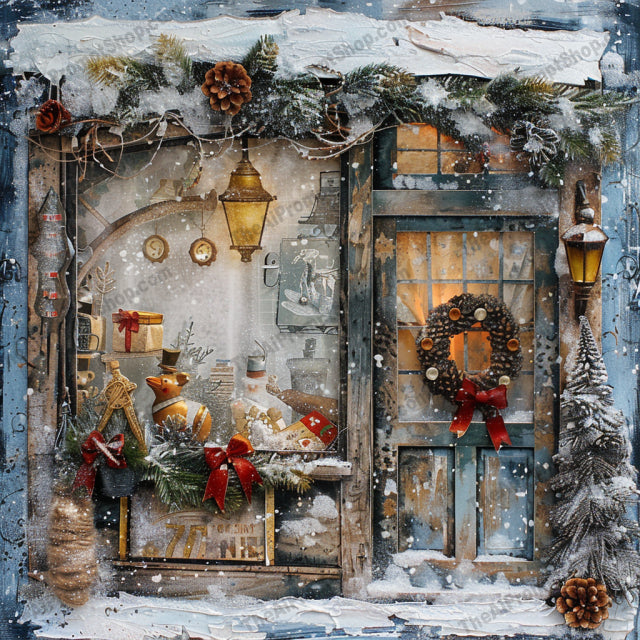 Winter Wonderland Doorsteps AI MidJourney Image Prompt, 9051 Holidays, midjourney, winter, Christmas, doorsteps, festive, holiday, snow, lights, decoration, enchanting, magical, warm, welcoming, pine, wreath, books, bakeries, pine cones, wooden houses, rustic, cozy, Midjourney, Ai, Ai Image Prompt, Image Prompt, Prompt