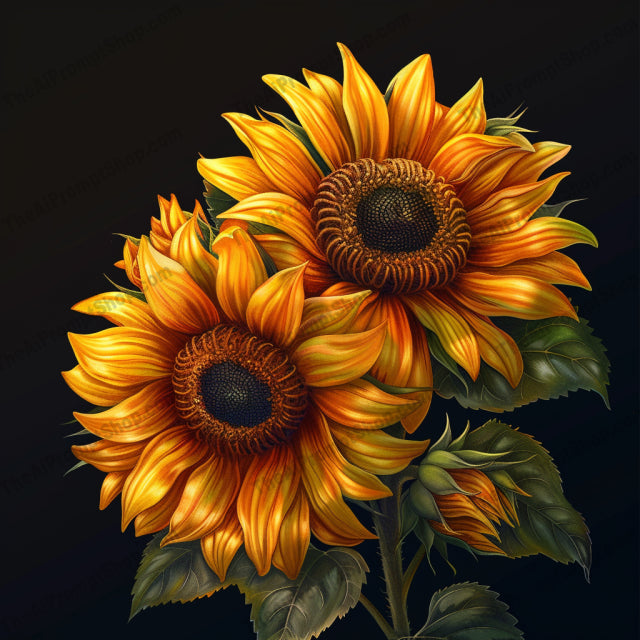 Vibrant Floral Art AI MidJourney Image Prompt, 9621 — A stunning floral art piece showcasing the beauty of nature with vivid, lifelike details — product preview image 3