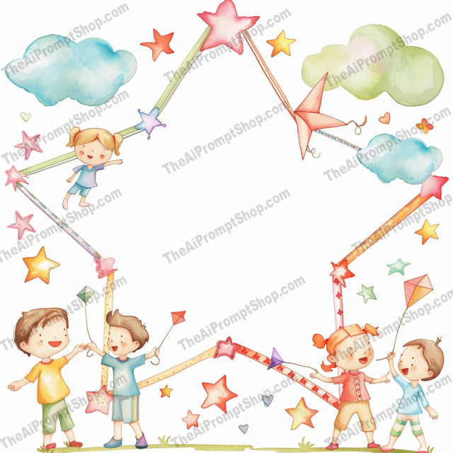Joyful Children's Play AI MidJourney Image Prompt, 8998 Animation & Cartoons, midjourney, children, play, joy, vibrant, illustration, whimsical, fun, kids, activities, happy, smiles, lively, art, colorful, outdoor, indoor, cartoon, playtime, excitement, energy, Midjourney, Ai, Ai Image Prompt, Image Prompt, Prompt