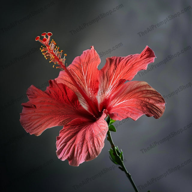 Vibrant Floral Portrait AI MidJourney Image Prompt, 9604 — A stunning close-up portrait of a single flower, capturing its intricate details and vivid colors — product preview image 3