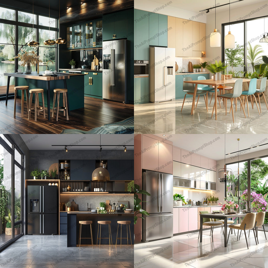 Modern Kitchen Designs AI MidJourney Image Prompt, 9457 – The AI Prompt ...