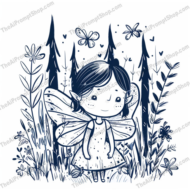 Whimsical Fantasy Illustrations AI MidJourney Image Prompt, 8402