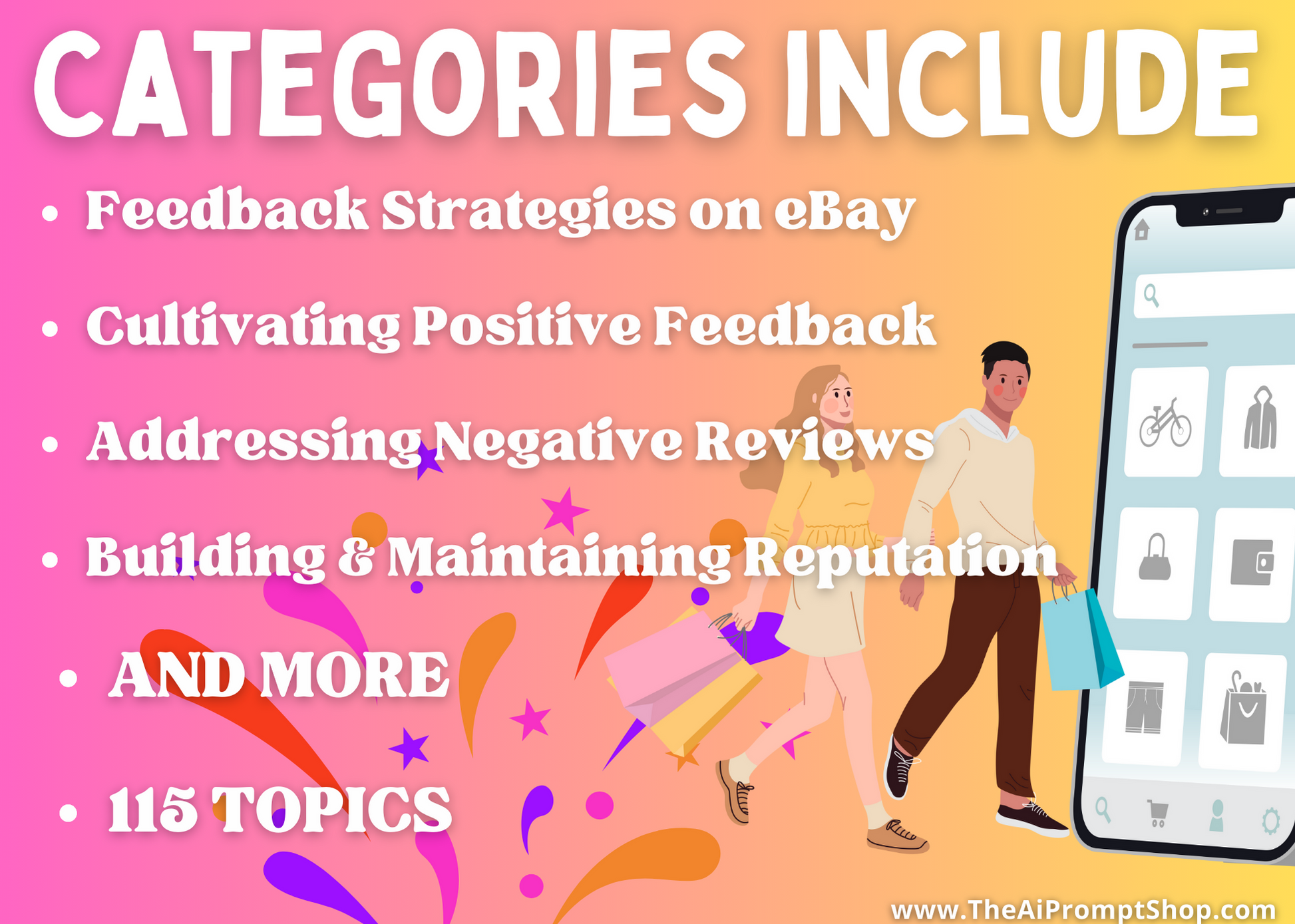 ChatGPT Prompts for eBay Success | 115 Topics | Build & Boost Your eBay Business | Instant Digital Downloadai, ai prompts, chat gpt, chat gpt prompts, Chat gpt tool, chatgpt, Chatgpt prompts, Chatgpt tool
