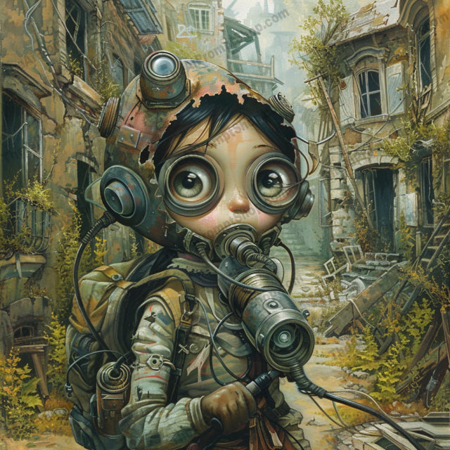 Whimsical Worlds Fantasy and Sci-Fi Children Art AI MidJourney Image Prompt, 8101