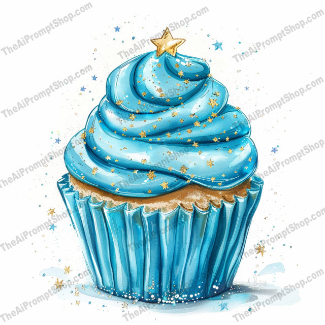 Elegant Cupcake Creations AI MidJourney Image Prompt, 8013