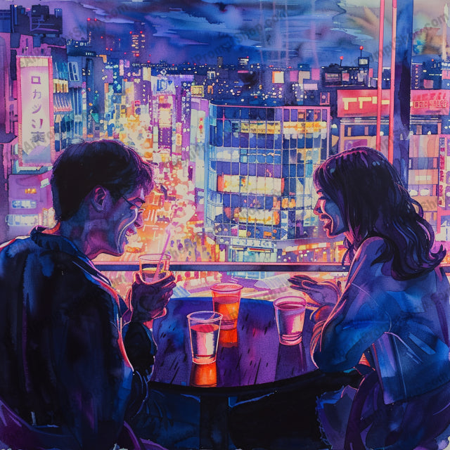 Romantic Couples at Cafes AI MidJourney Image Prompt, 8849 Isometrics & Icons, midjourney, romantic, couples, cafe, watercolor, intimate, moments, love, picturesque, scenic, settings, art, cityscape, sunset, nature, dining, outdoors, restaurant, night, day, autumn, Midjourney, Ai, Ai Image Prompt, Image Prompt, Prompt