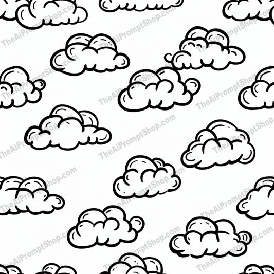 Black and White Pattern Designs AI MidJourney Image Prompt, 8716 Patterns & Wallpapers, midjourney, black and white, illustration, pattern, clouds, leaves, stars, coloring, art, design, abstract, minimalist, nature, sky, botanical, floral, doodle, line art, simple, elegant, decorative, Midjourney, Ai, Ai Image Prompt, Image Prompt, Prompt