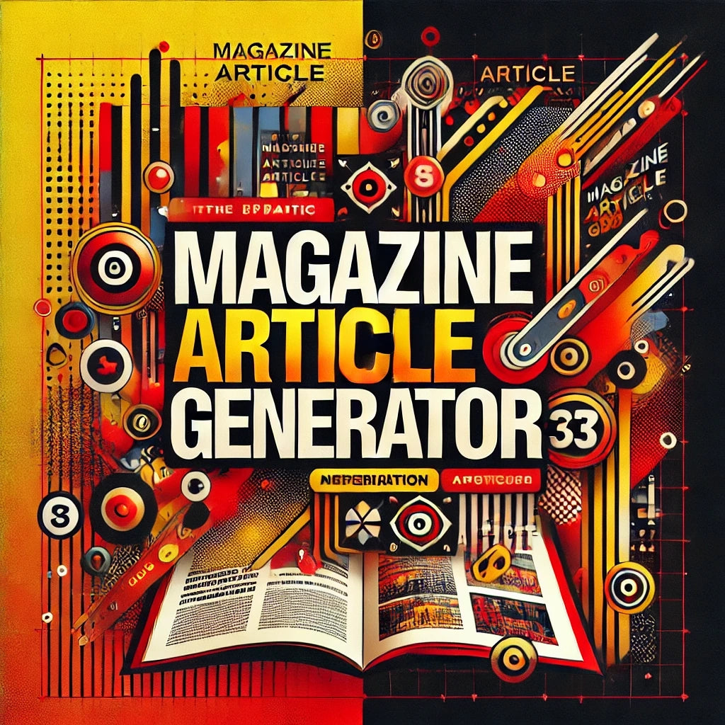 ChatGPT Magazine Article Generator Tool: Effortless Content CreationAI Article Generator, AI Content Tool, AI Writing Tool, Article Generator, Chat GPT, Chat GPT Prompts, ChatGPT, ChatGPT Generator, ChatGPT Prompts, ChatGPT Tools, Content Creation, Magazine Article Tool, Writing Assistant