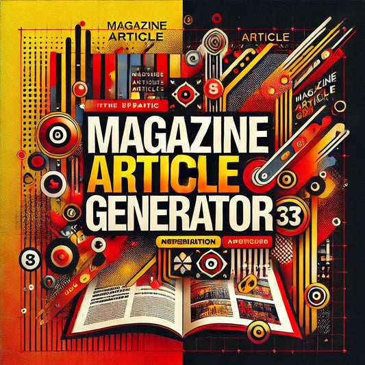 ChatGPT Magazine Article Generator Tool: Effortless Content CreationAI Article Generator, AI Content Tool, AI Writing Tool, Article Generator, Chat GPT, Chat GPT Prompts, ChatGPT, ChatGPT Generator, ChatGPT Prompts, ChatGPT Tools, Content Creation, Magazine Article Tool, Writing Assistant