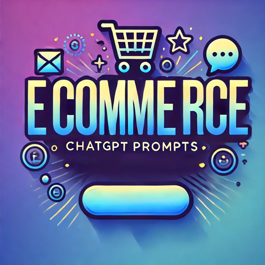 ChatGPT E-Commerce Prompts | 33 Topics | Empowering Entrepreneurs with Expert E Commerce Prompts | Instant Digital Download |