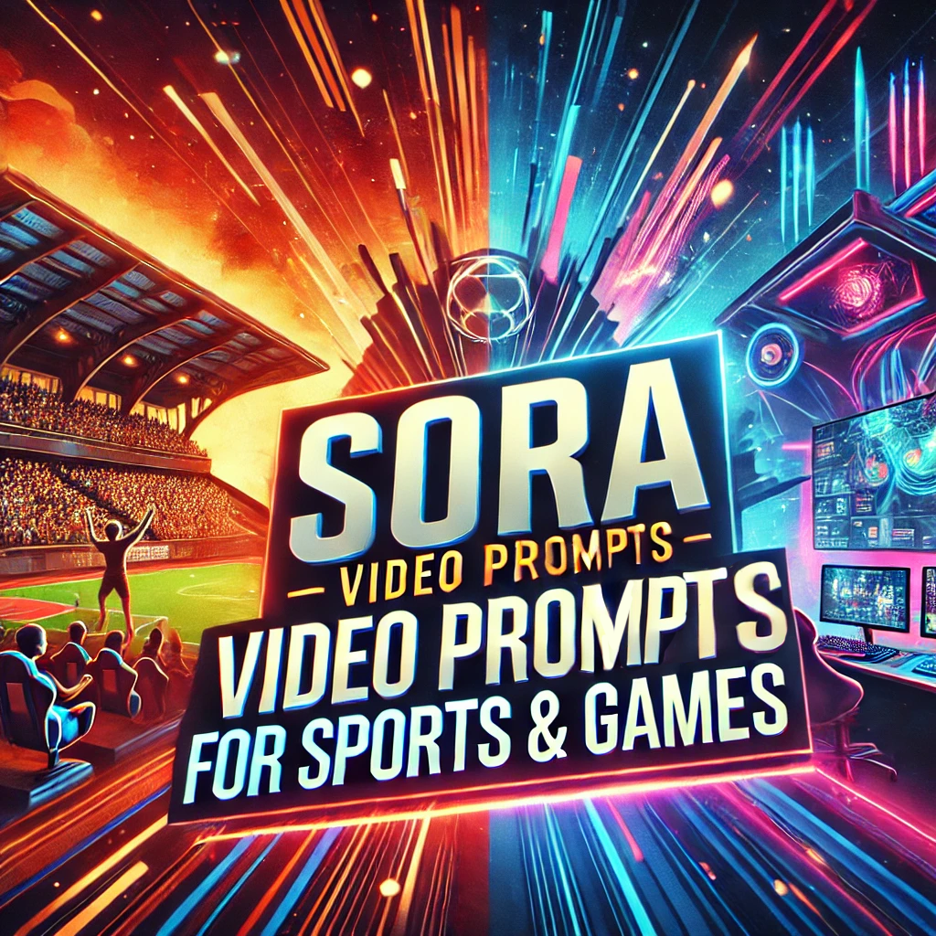 Sora Video Prompts for Sports & Games Scenes