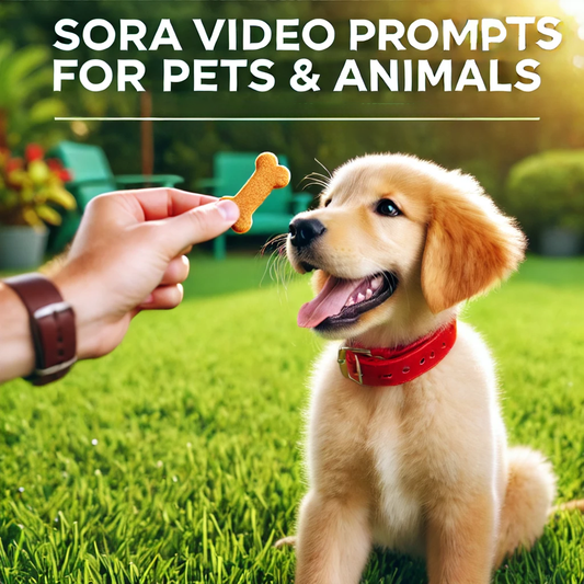 Sora Video Prompts for Pet & Animal Video Scenes