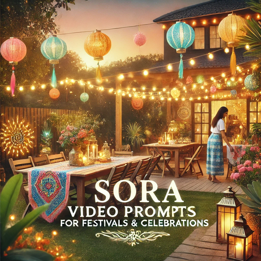 Sora Video Prompts for Festivals & Celebrations Scenes
