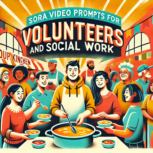 Sora Video Prompts for Volunteer & Social Work Scenes