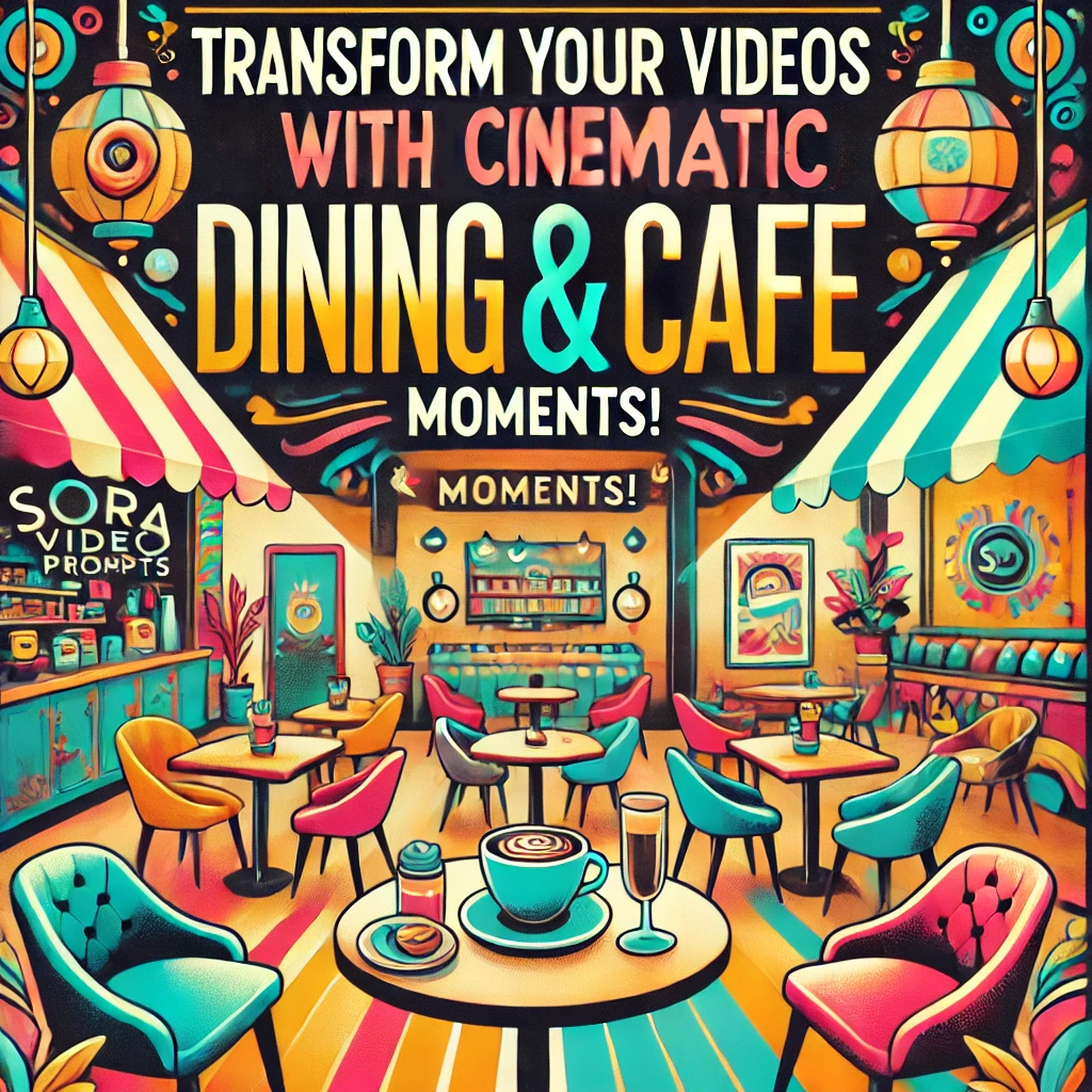 Sora Video Prompts for Dining & Cafes Scenes