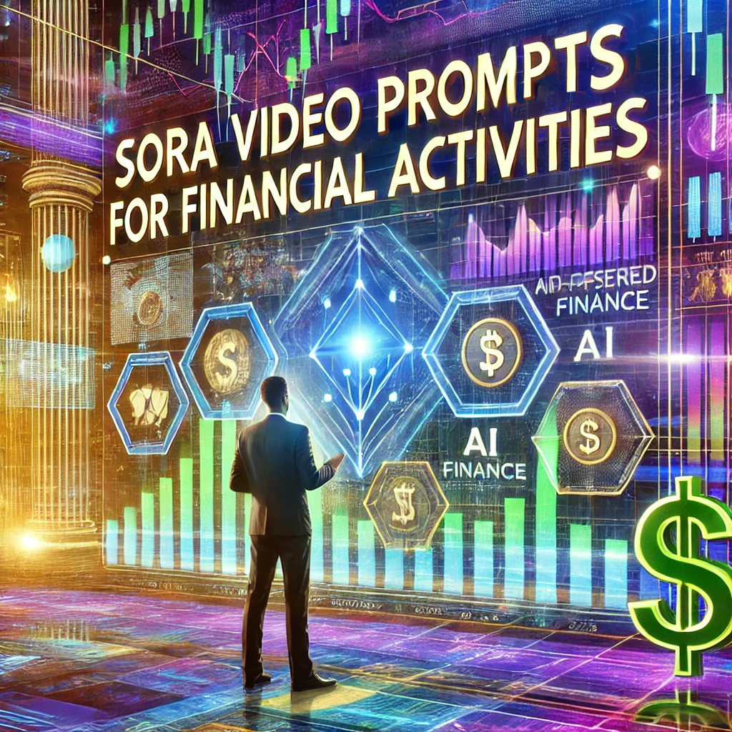 Sora Video Prompts for Financial Activities Scene