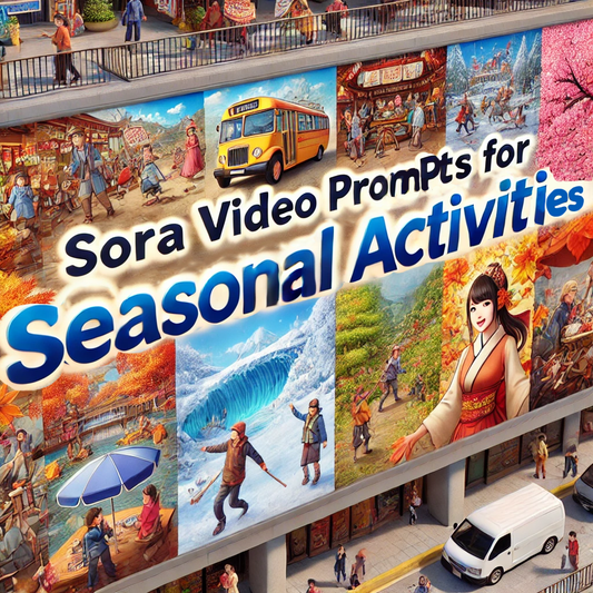Sora Video Prompts for Weather & Seasonal Activities Scenes