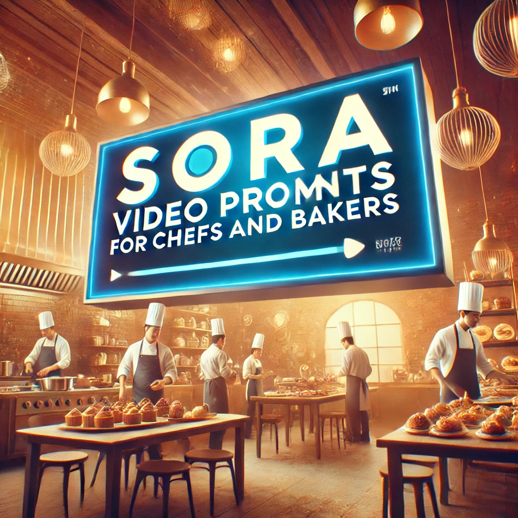 Sora Video Prompts for  Chef & Bakery Scenes