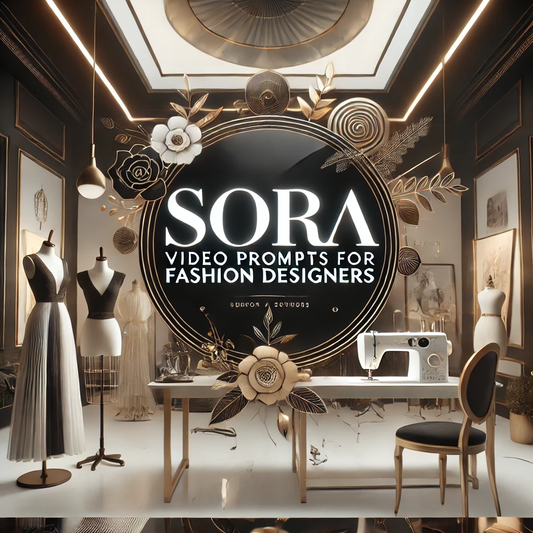 Sora Video Prompts for Fashion Designer Scenes