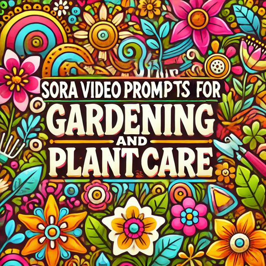 Sora Video Prompts for Gardening and Plant Care Scenes
