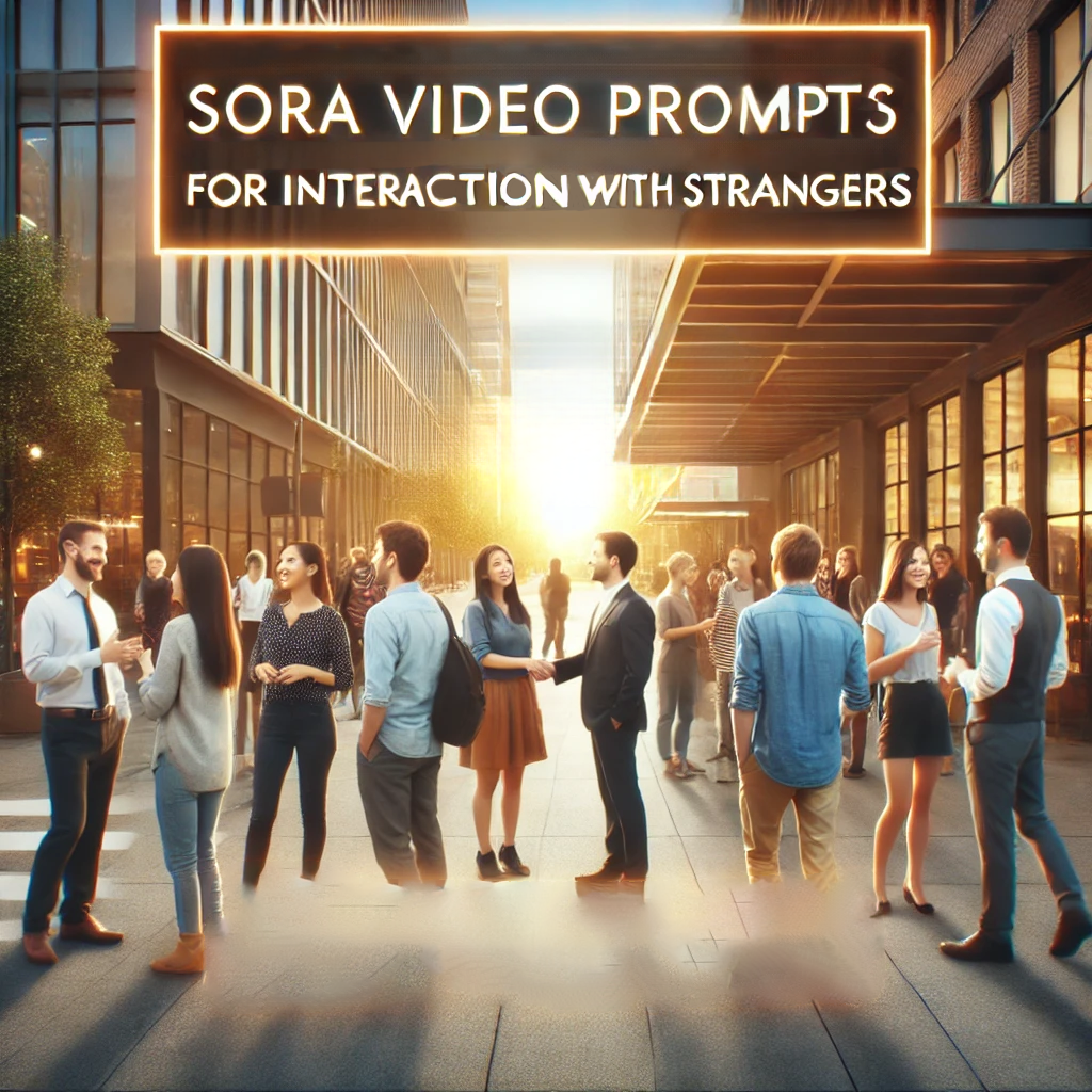 Sora Video Prompts for Interactions with Strangers Scenes