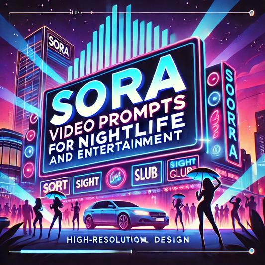 Sora Video Prompts for Nightlife and Entertainment Scenes