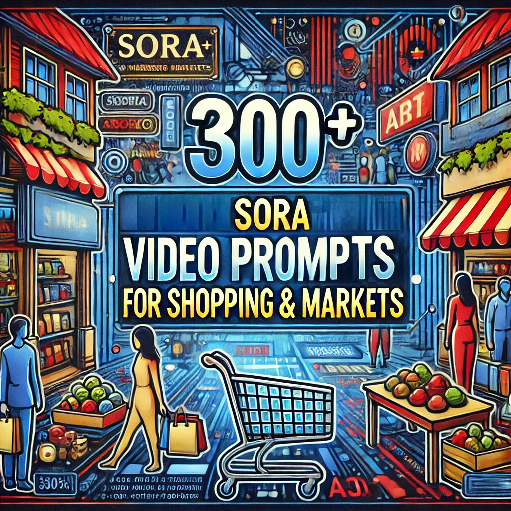 Sora Video Prompts for Shopping & Market Scenes