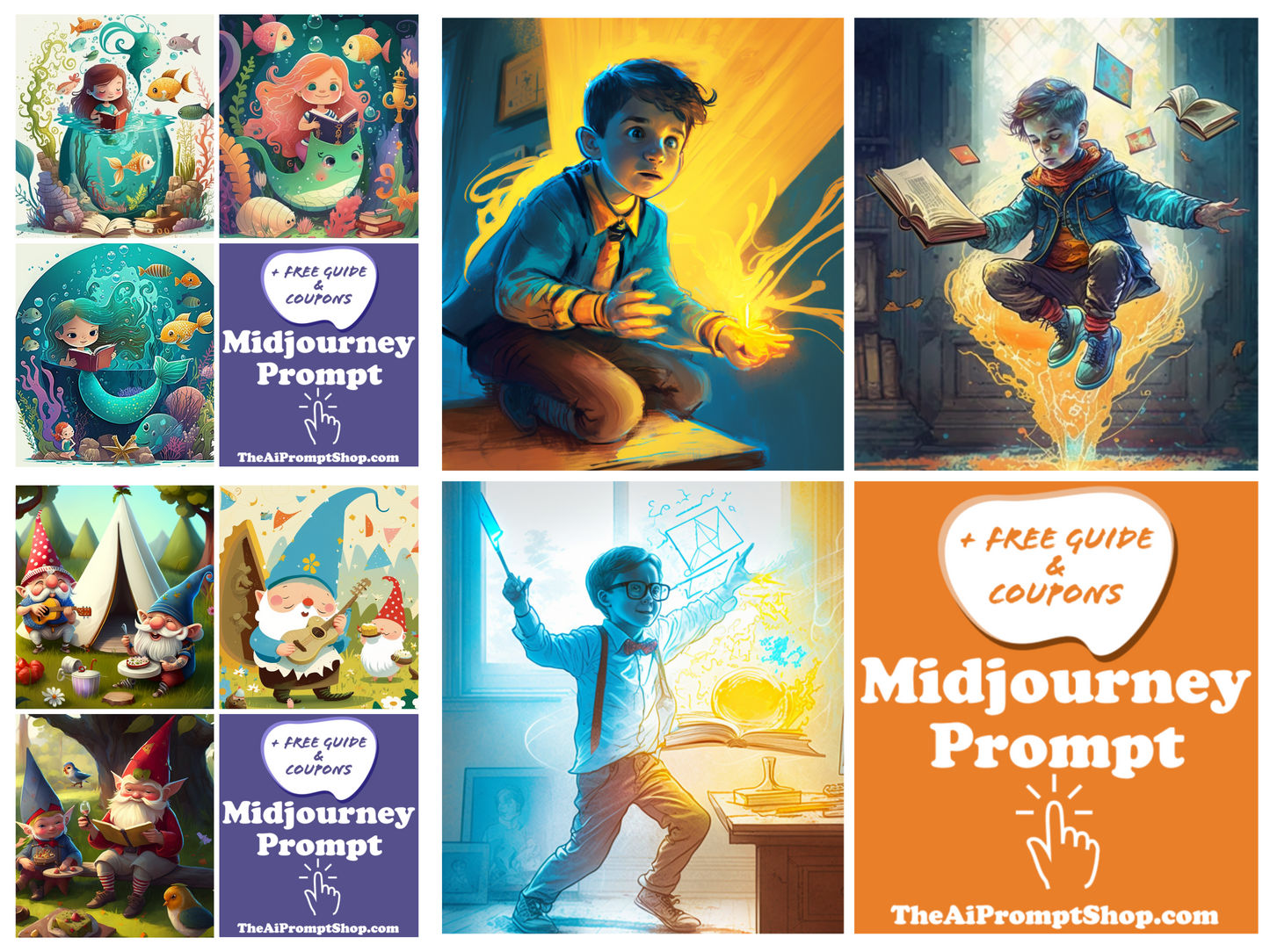 AI Midjourney Prompts for Storybook Illustrations - 20 Pack