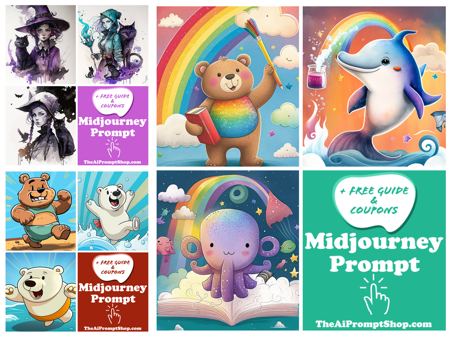 AI Midjourney Prompts for Storybook Illustrations - 20 Pack