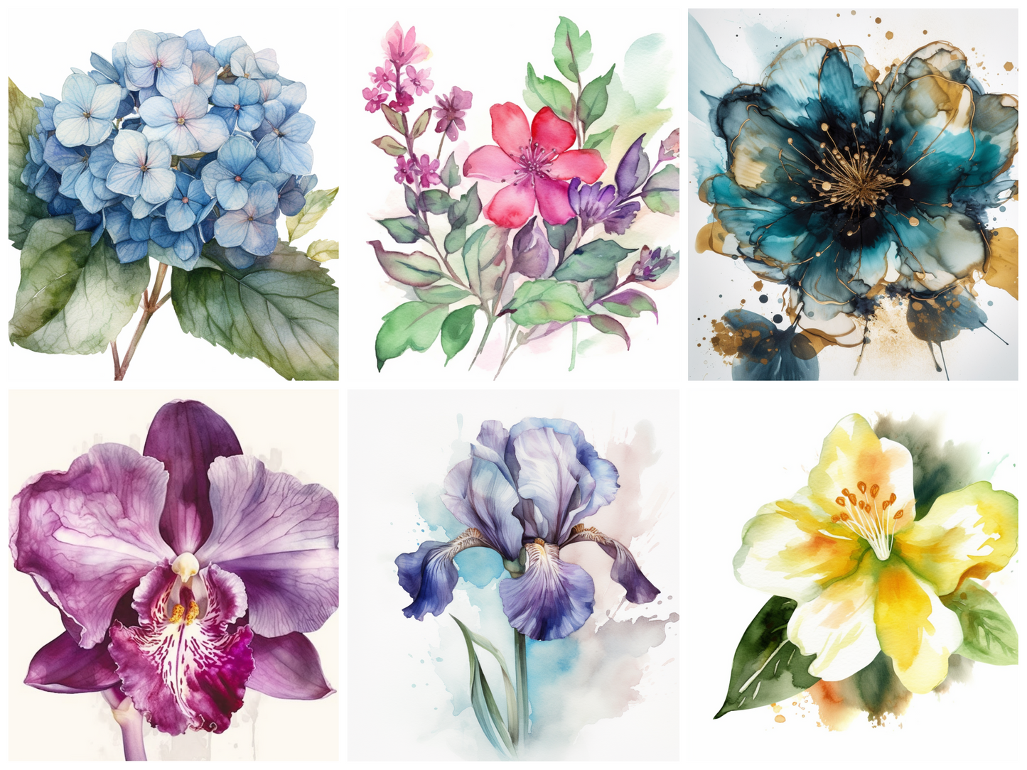 AI Midjourney Prompt for Floral Designs - 50 Pack