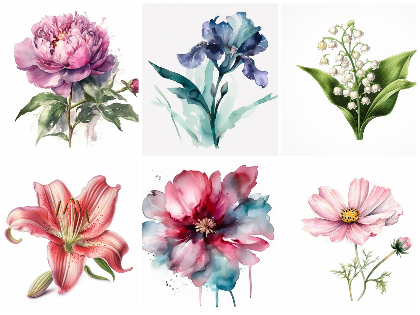 AI Midjourney Prompt for Floral Designs - 50 Pack