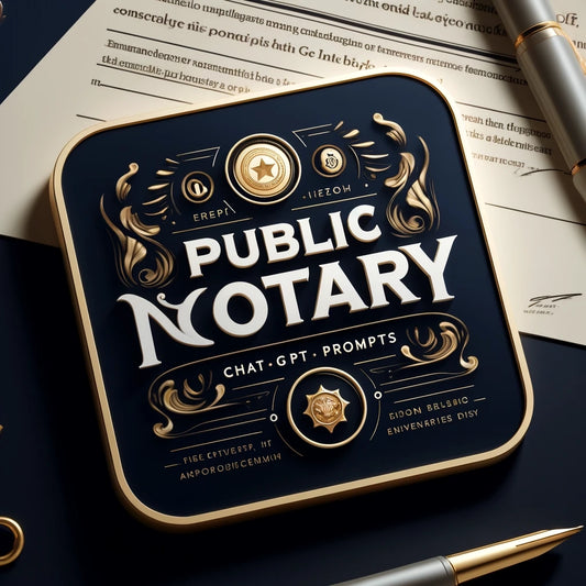 Boost Your Notary Career: Comprehensive Public Notary ChatGPT PromptsChat GPT, Chat GPT Prompts, ChatGPT, ChatGPT Generator, ChatGPT Prompts, ChatGPT Tools, notary business, notary career, notary certification, notary education, notary guide, notary laws, notary marketing, notary prompts, notary public prompts, notary services, notary skills, notary tools, notary training, public notary