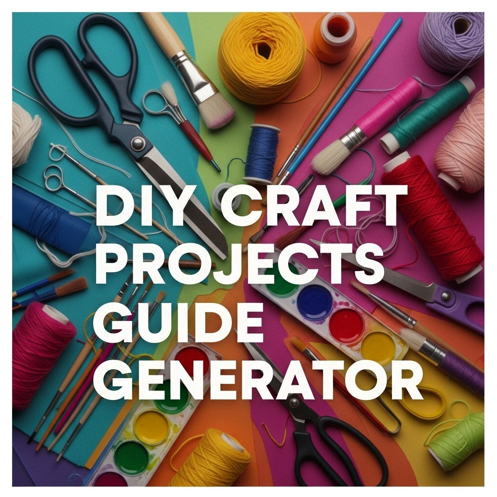 DIY Craft Projects Guide | ChatGPT Generator for Creative Art