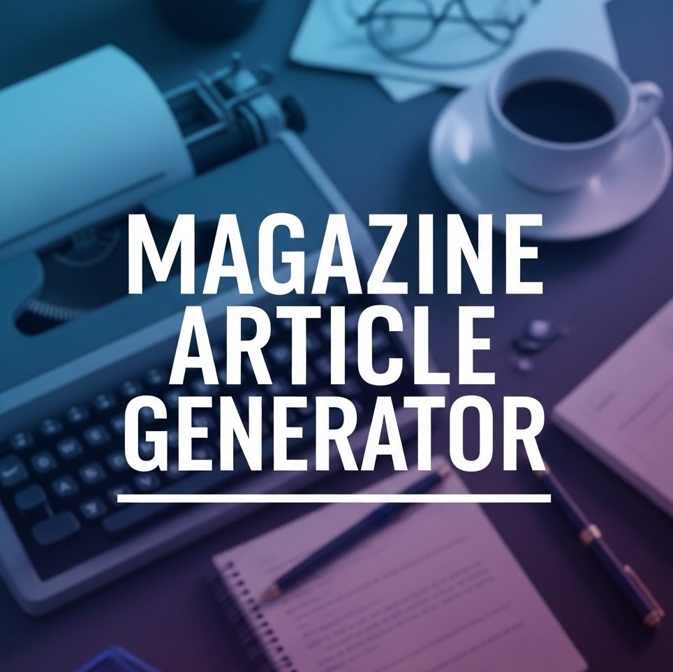 Magazine Article Generator
