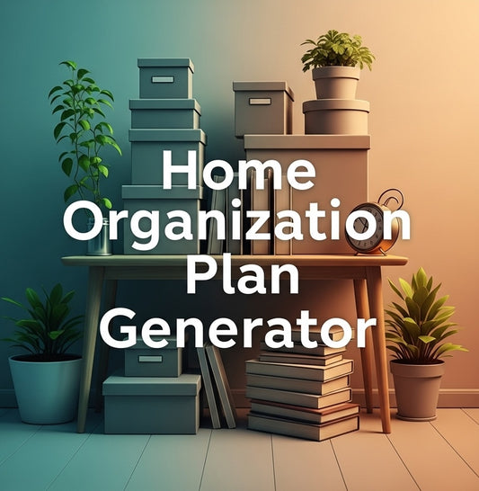 Home Organization Plan Generator