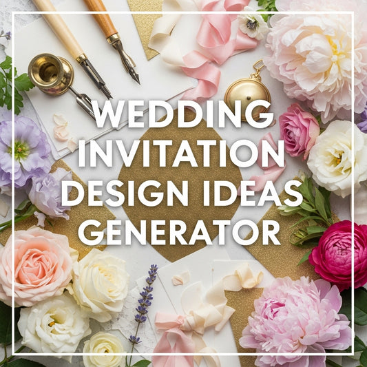 Wedding Invitation Design Ideas Generator